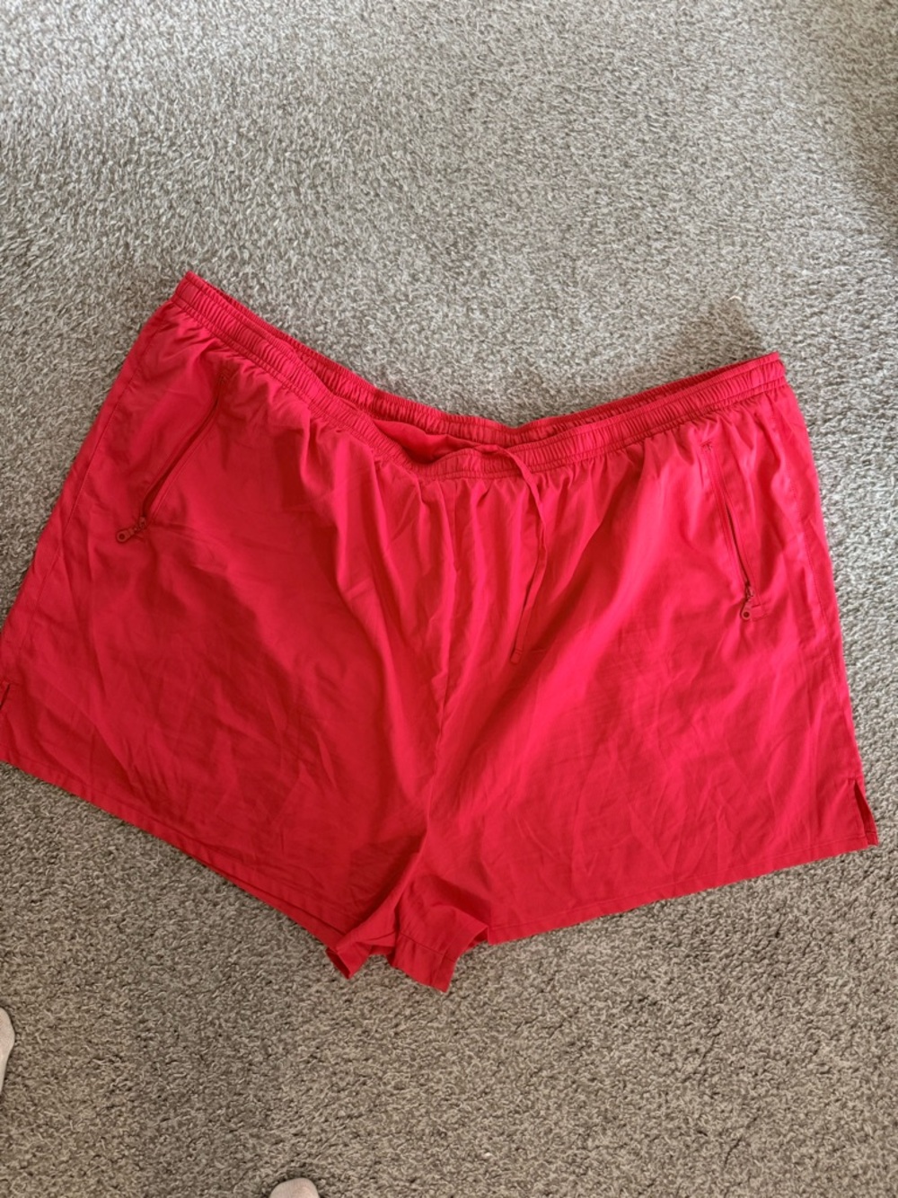 girlfriend collective Bright Red Active Shorts